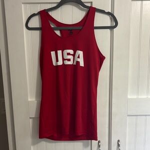 Red USA Women's Tank Top